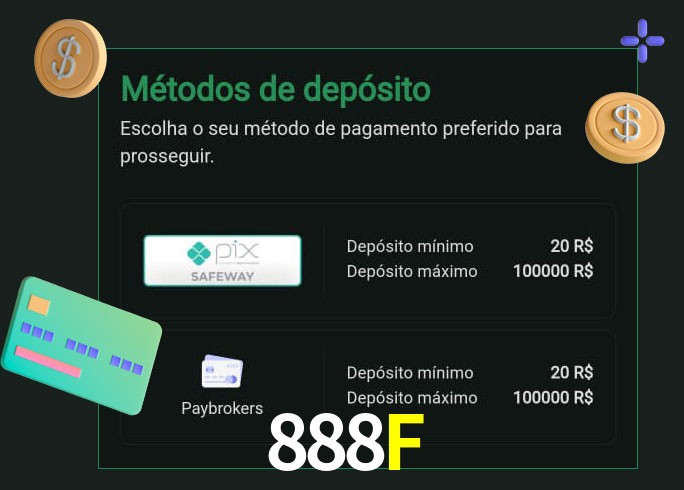 O cassino 888Fbet oferece uma grande variedade de métodos de pagamento